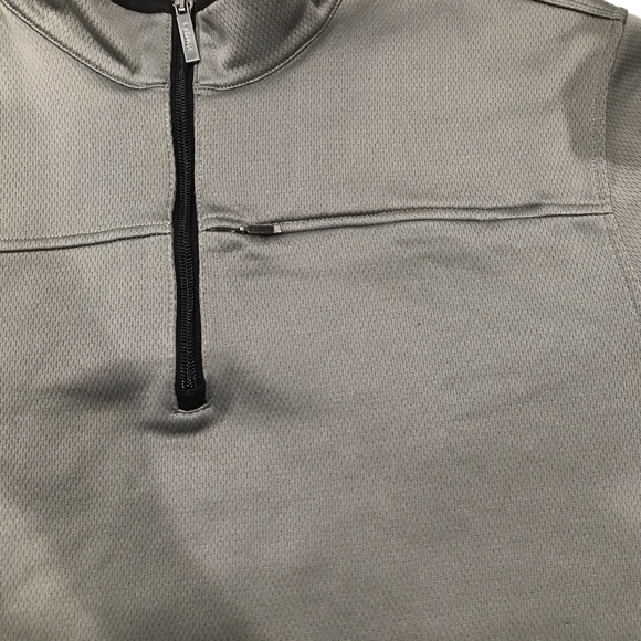 Van Heusen Traveler Gray Pullover 1/4 Zip Sweater - Picture 2 of 6